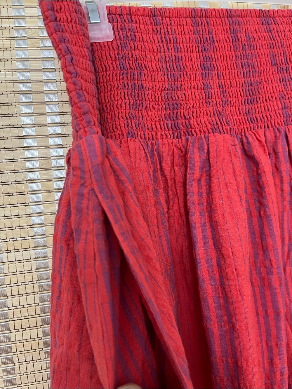 Universal Thread Red & Blue Tiered Midi Skirt - Picture 3 of 7